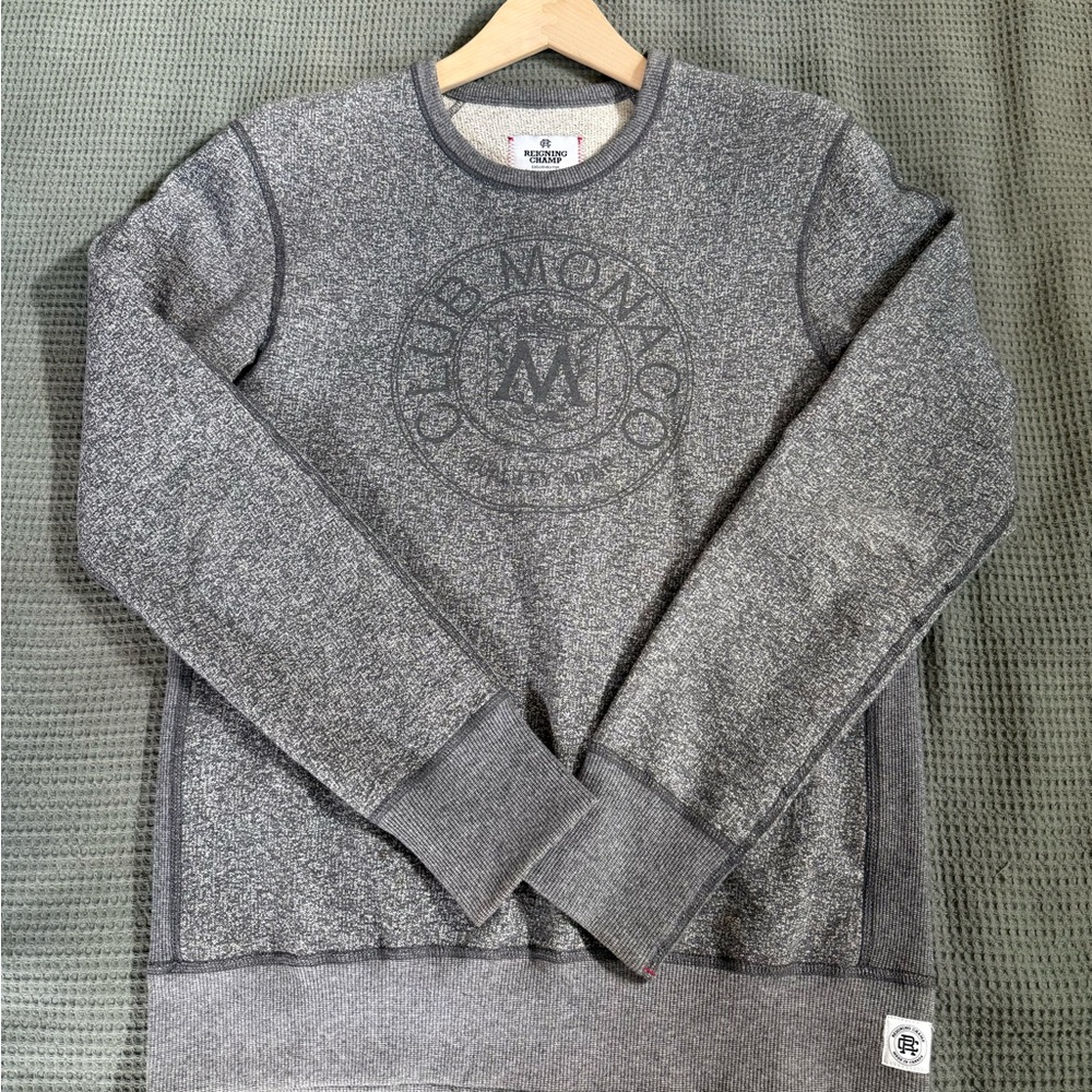 Club Monaco Gray Men's Crest Sweater